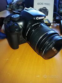 🌟 Reflex EOS 1100D - Nero +Canon Zoom Come nuovo 