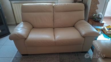 divano pelle  divani&divani  4 posti