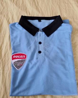 Polo Ducati Corse turchese, nuova, L, da 75 a 39 €