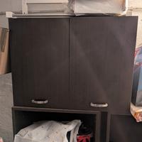 mobile pensile a muro colore wengè 80 x 60 x 32