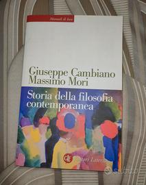 Storia della filosofia contemporanea Cambiano Mori