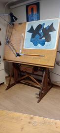 Tecnigrafo vintage anni 40/50 in legno
