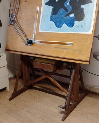 Tecnigrafo vintage anni 40/50 in legno
