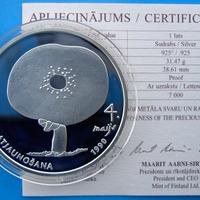 EX RUSSIA ARGENTO 31,47g GERMOGLI FIORI PRIMAVERA