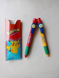 Coppia di penne Pokemon vintage