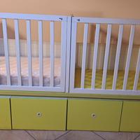 Culla gemellare trasformabile in letti singoli ROS