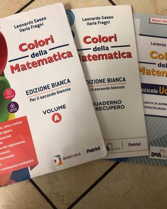 Libro scolastico " Colori della matematica "