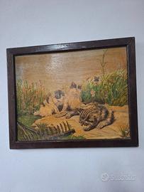 Quadro tre gatti 