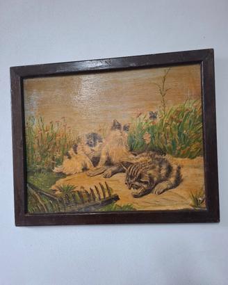 Quadro tre gatti 