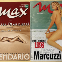 Calendario Alessia Marcuzzi Max 1998+Rivista
