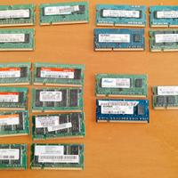 LOTTO DI 18 RAM FUNZIONANTIPER COMPUTER PORTATILI