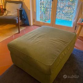 KIVIK Poggiapiedi con contenitore, Kelinge grigio-