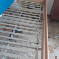 Letto elettrico anziani con sponde e materasso