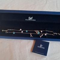 Bracciale Swarowski con perline e ciondoli 