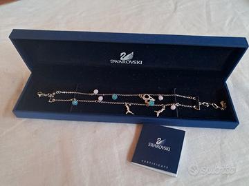 Bracciale Swarowski con perline e ciondoli 