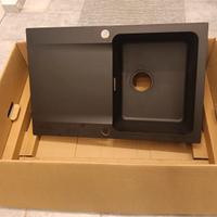 Lavello da incasso Franke una vasca nero.