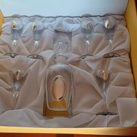 servito liquore argento  e cristallo