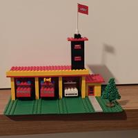 Lego 347 vintage - caserma dei pompieri + 3 macchi