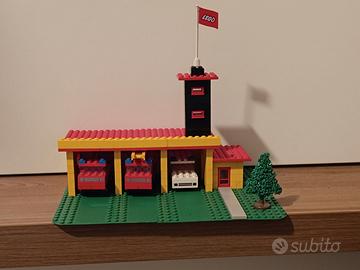 Lego 347 vintage - caserma dei pompieri + 3 macchi