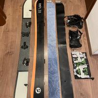 Splitboard amplificato milligram 163 snowboard