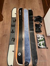 Splitboard amplificato milligram 163 snowboard