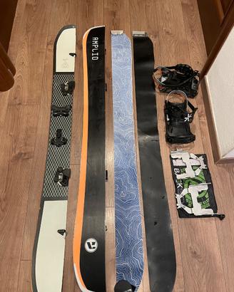 Splitboard amplificato milligram 163 snowboard