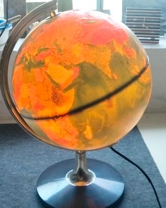 Mappamondo geografico  anni 70