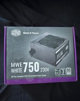 alimentatore pc fisso cooler master MWE WHITE 750w