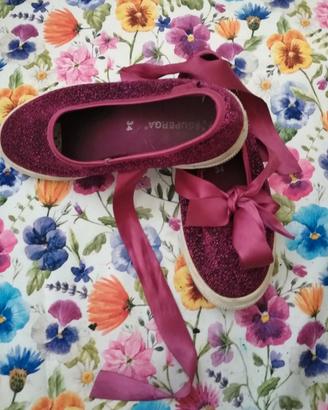 scarpe glitter superga
