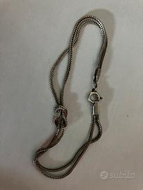 Bracciale argento con nodo