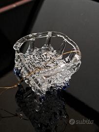 soprammobile /bomboniera,poltrona in vetro