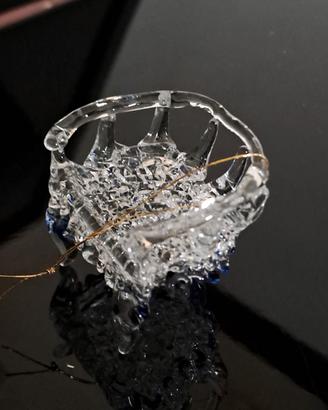 soprammobile /bomboniera,poltrona in vetro