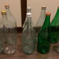 Bottiglie in vetro da 2 litri e 1,5 litri