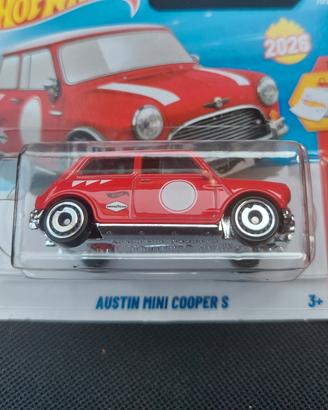 Hotwheels Austin Mini Cooper S  rossa 