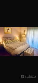 Letto in ferro battuto con contenitore