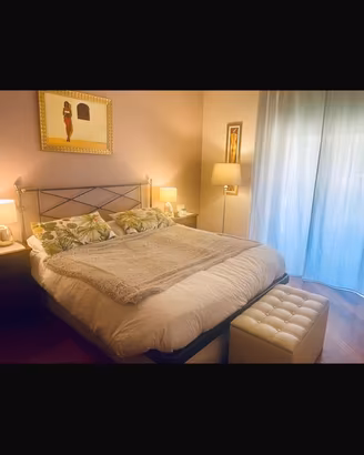 Letto in ferro battuto con contenitore