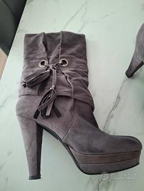 stivaletto camoscio grigio 