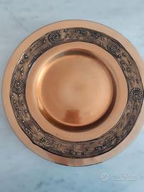 Piatto in vetro dipinto a mano