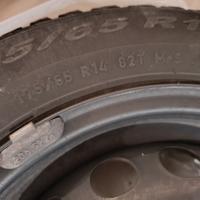 4 cerchi in ferro per Fiat 500