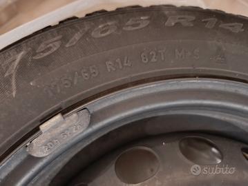 4 cerchi in ferro per Fiat 500