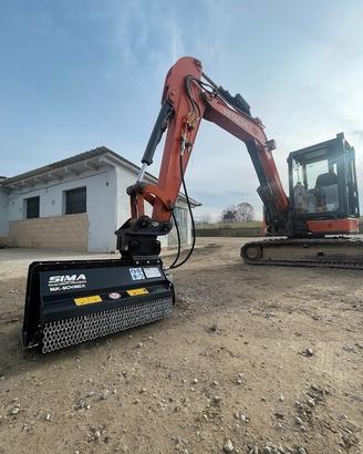 Trincia bidirezionale per miniescavatori TLE80