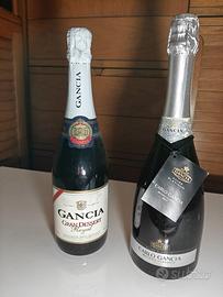 Lotto 2 rare bottiglie Spumante GANCIA