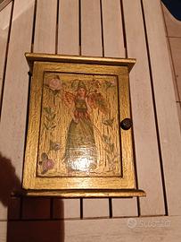 Antico portachiavi in decoupage
