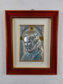 Quadro Gesù Argento 925 "Bottega d'Arte" ACCA - B.