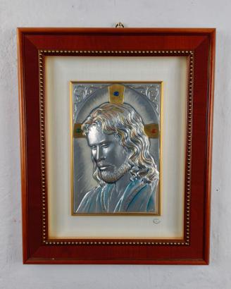 Quadro Gesù Argento 925 "Bottega d'Arte" ACCA - B.