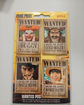 Set Magneti One Piece – Wanted Poster (Nuovi)