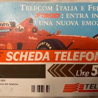 SCHEDA TELEFONICA DA 5000 LIRE “TELECOM E FERRARI”
