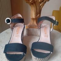 sandali neri von zeppa 