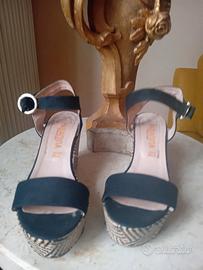 sandali neri von zeppa 