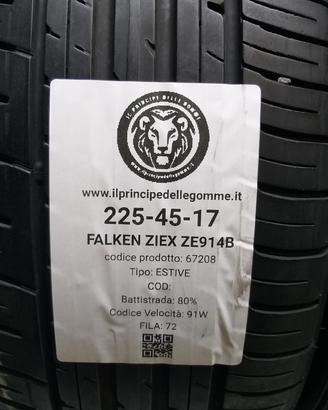 2 GOMME 225 45 17 FALKEN A67208